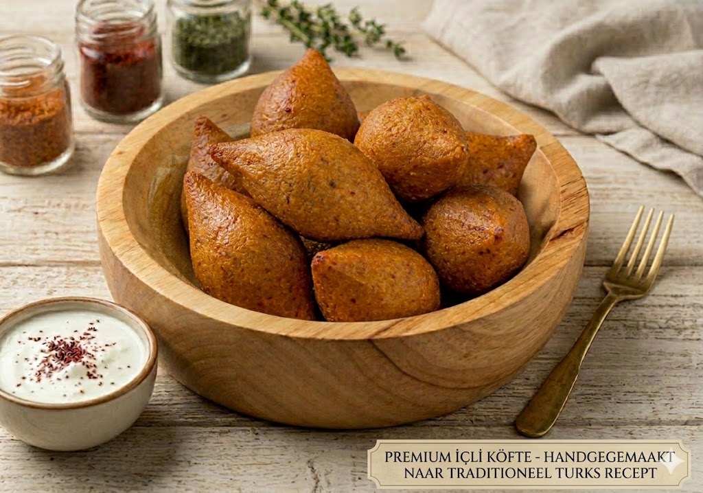 Ev Yapımı İçli Köfte – Katkısız Dana Kıymalı Bulgur Köftesi